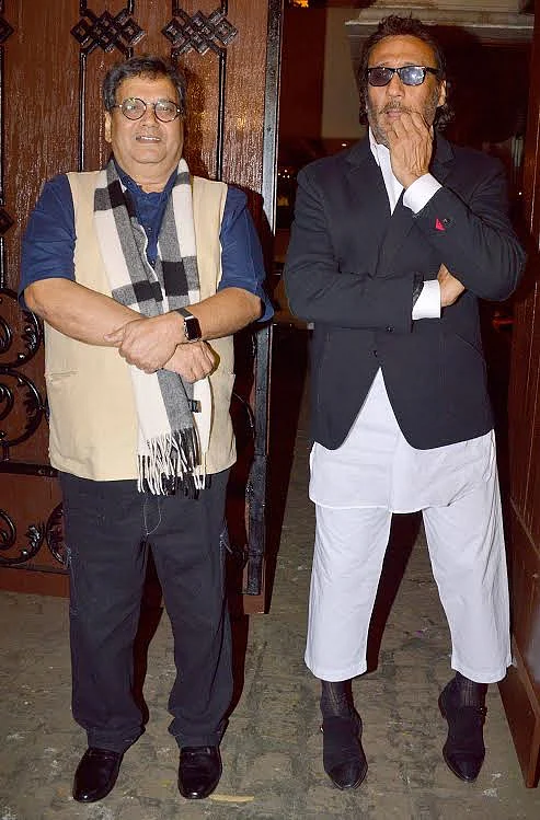 The asli heroes: Jackie Shroff and Subhash Ghai at Anil Kapoor’s birthday party (Photo: Yogen Shah)