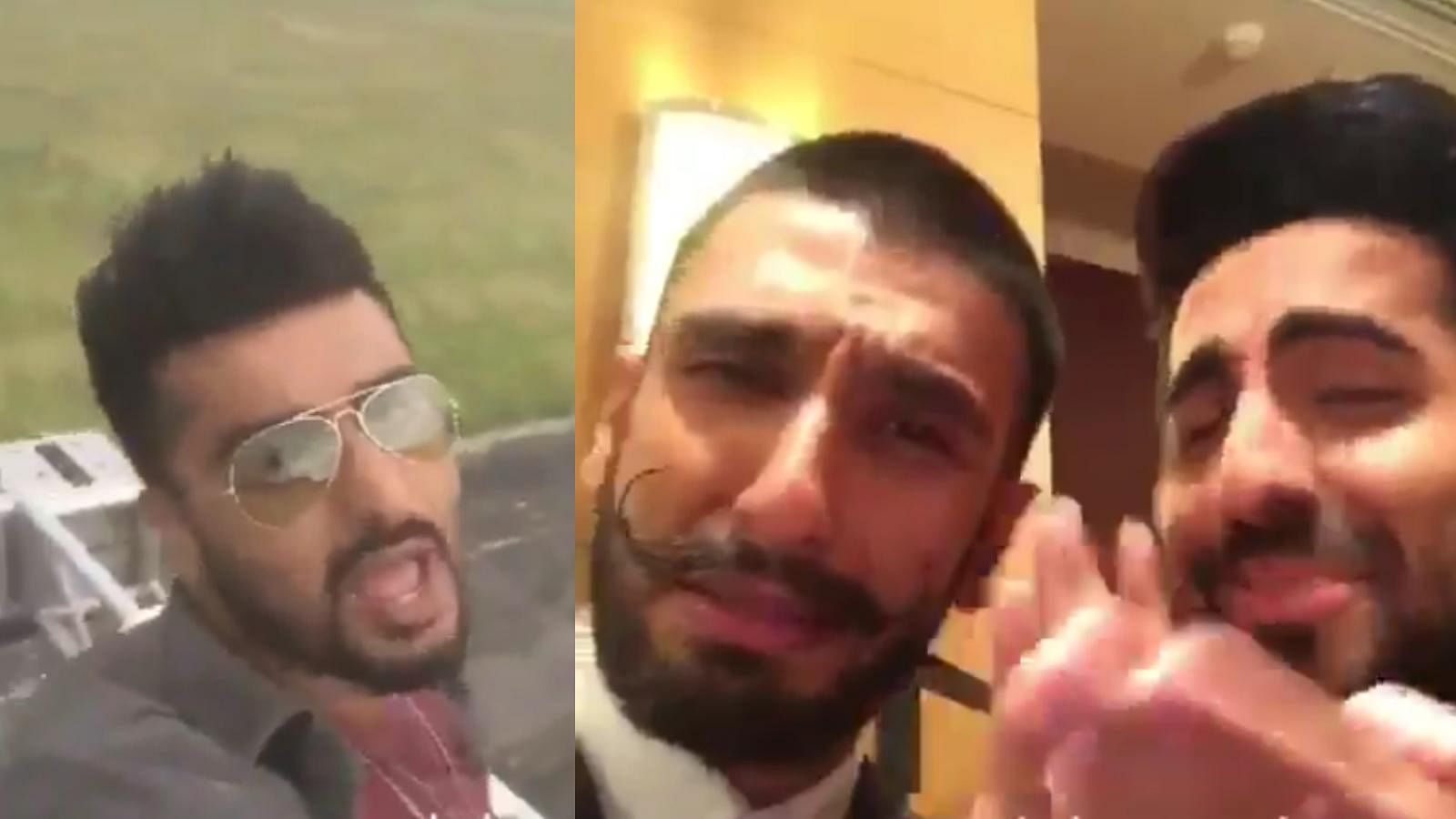 The  bromance between Arjun and Ranveer continues (Photo courtesy: Dubsmash)