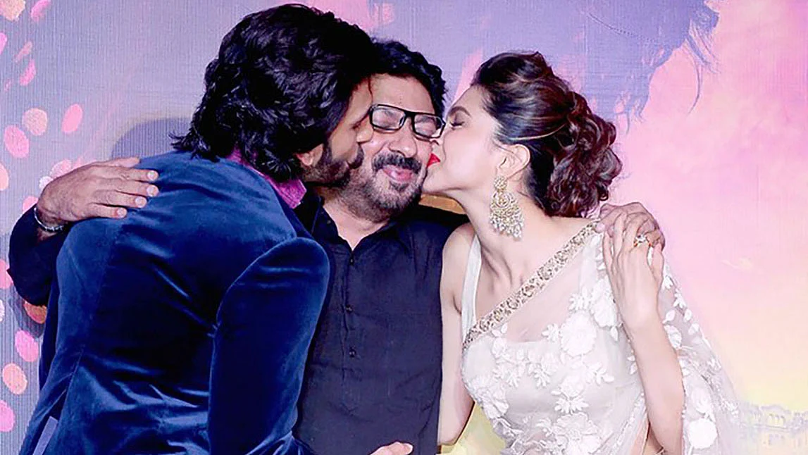 Ranveer Singh and Deepika Padukone show Sanjay Leela Bhansali some love (Photo: Yogen Shah)