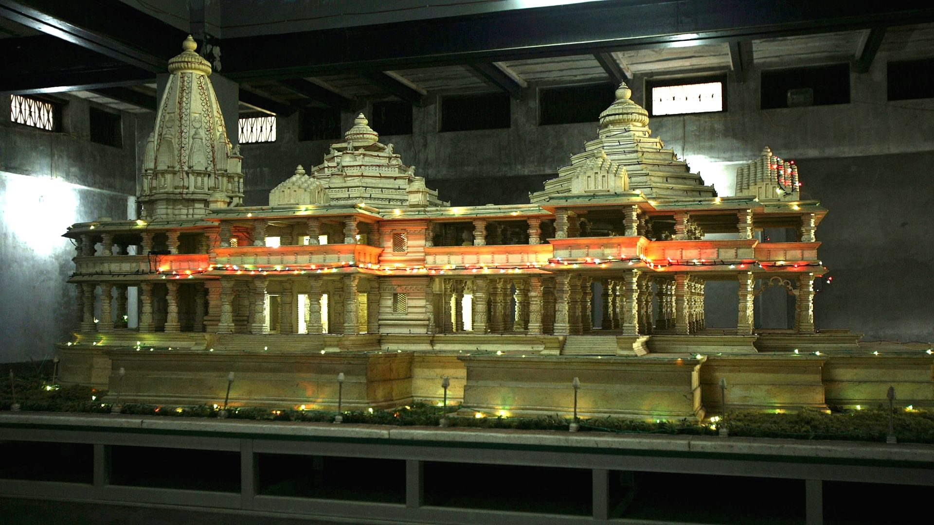 A model of the Ram Temple that Hindu organisations want built on the site on which the Babri Masjid was destroyed. Image used for representational purposes.&nbsp;