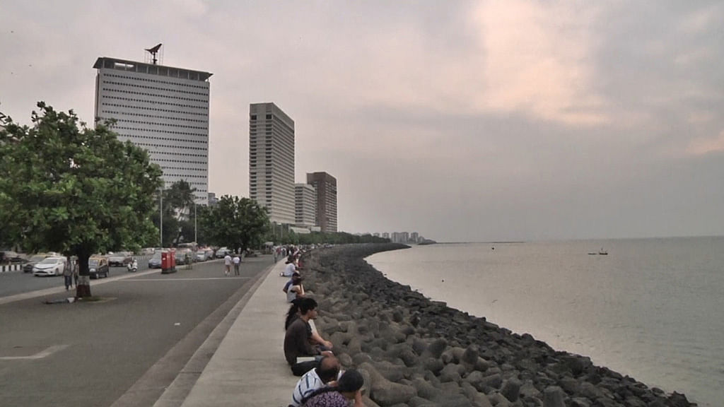 Mumbai’s rising sea-level poses a serious threat to the city. (Photo: AP screengrab)