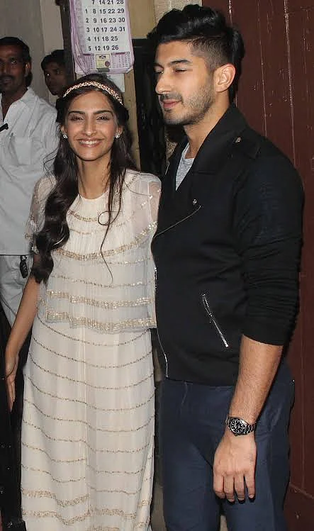 Sonam Kapoor with cousin Mohit Marwa (Photo: Yogen Shah)