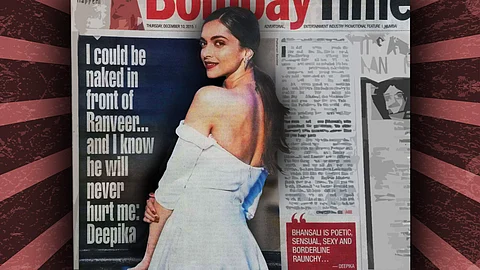 How A Leading Daily Made Deepika Padukone S Interview Look Dirty