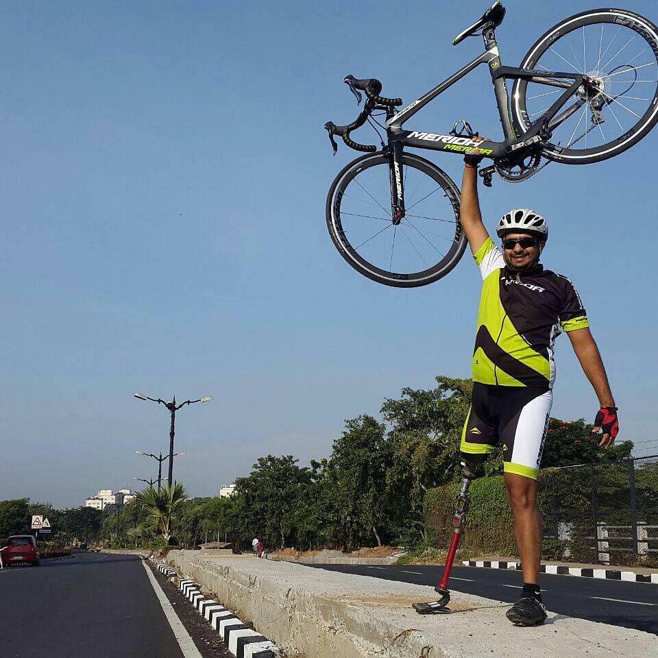 Para-cyclist, Aditya Mehta, lost his leg in a road accident, but that didn’t stop him from reaching new heights. 