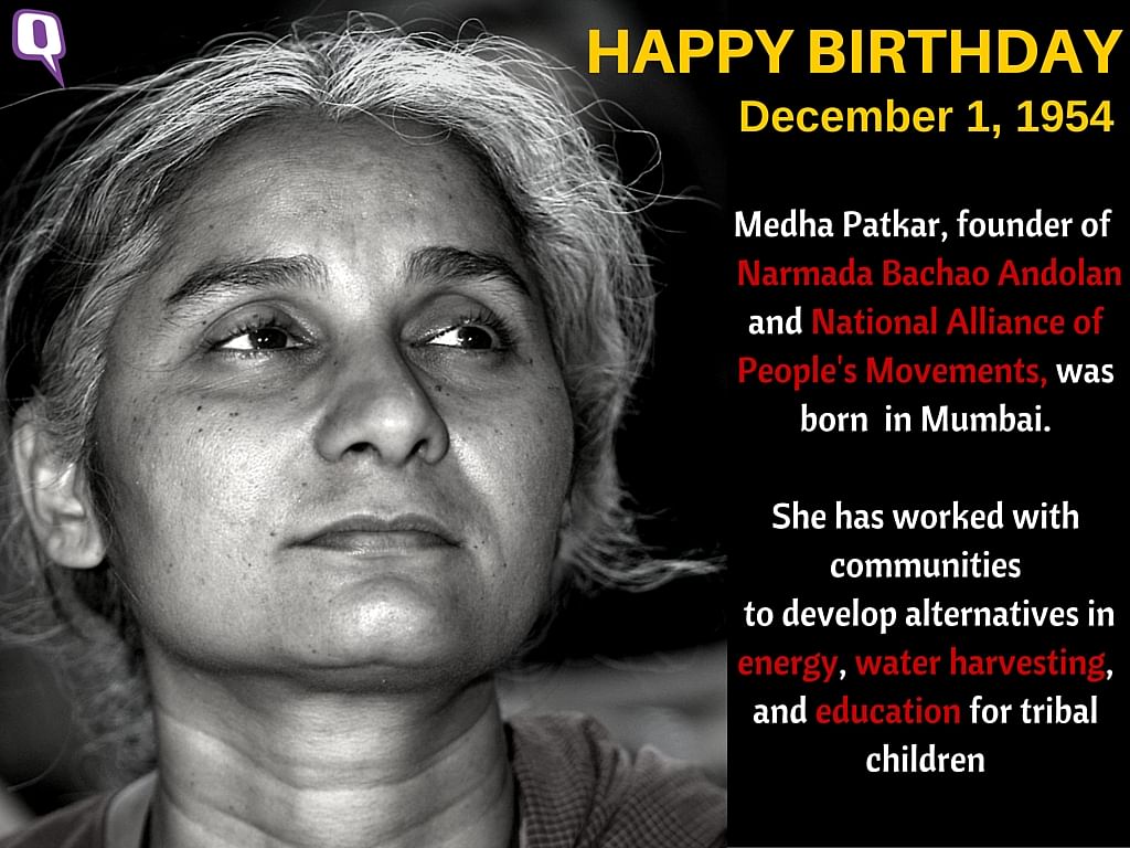 Medha Patkar, founder of Narmada Bachao Andolan, turns 61 today. 