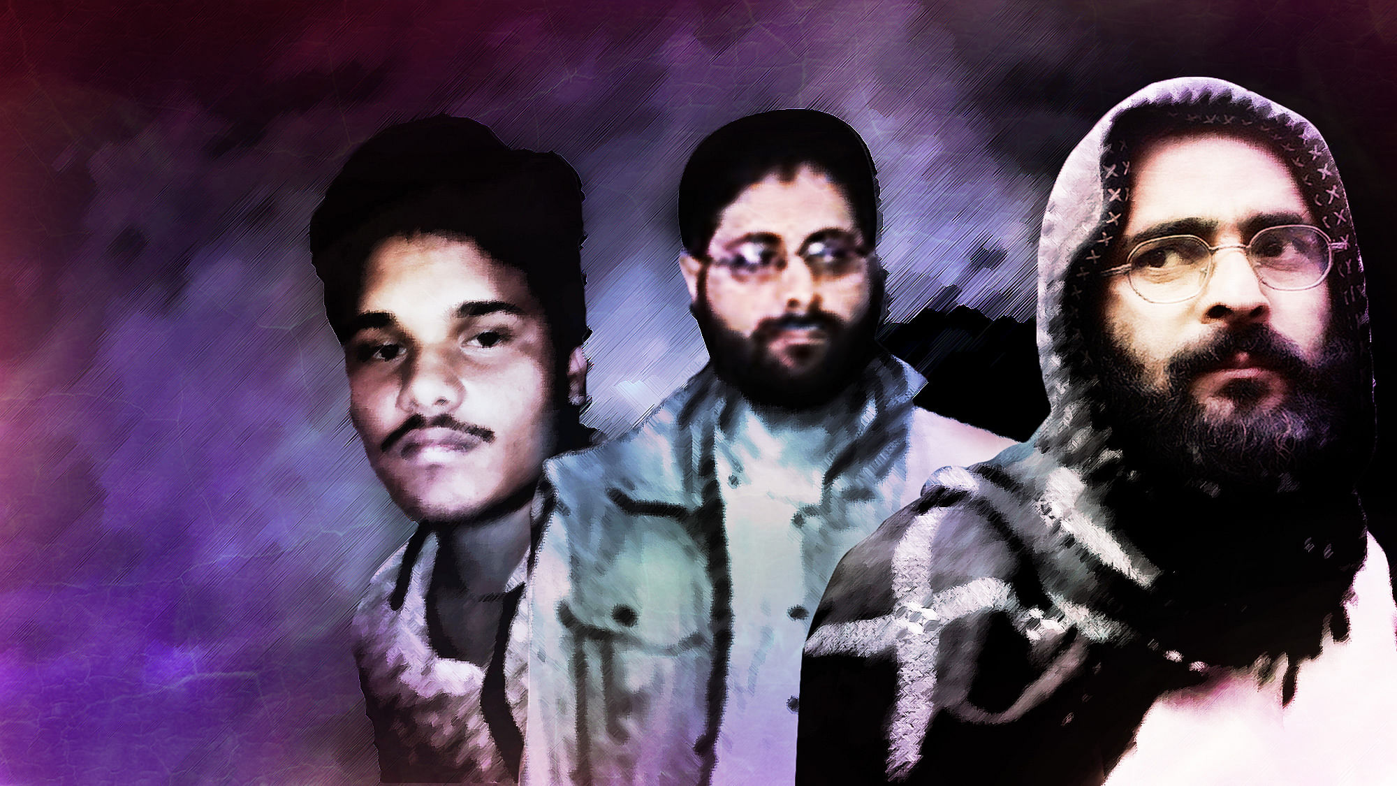 Shivkumar, SAR Geelani, Afzal Guru: these men were all subjected to a media trial. (Photo: The Quint)