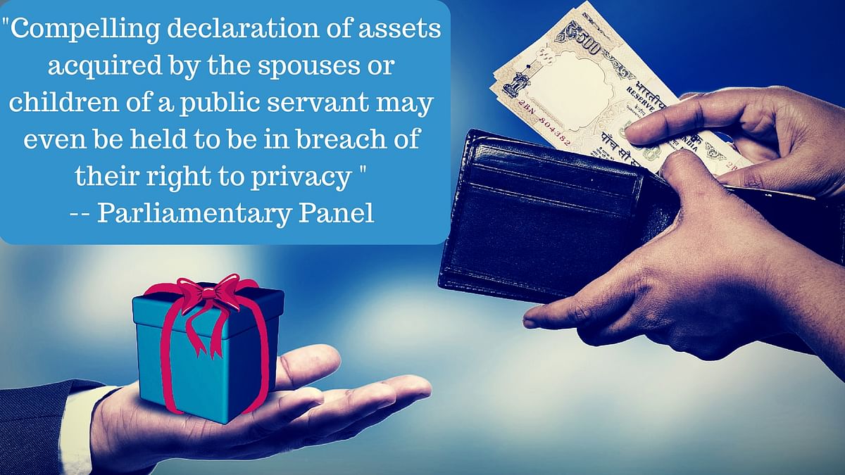 A house  panel’s stand  that bureaucrats need not disclose  family members’ assets is against the Lokpal Bill spirit.