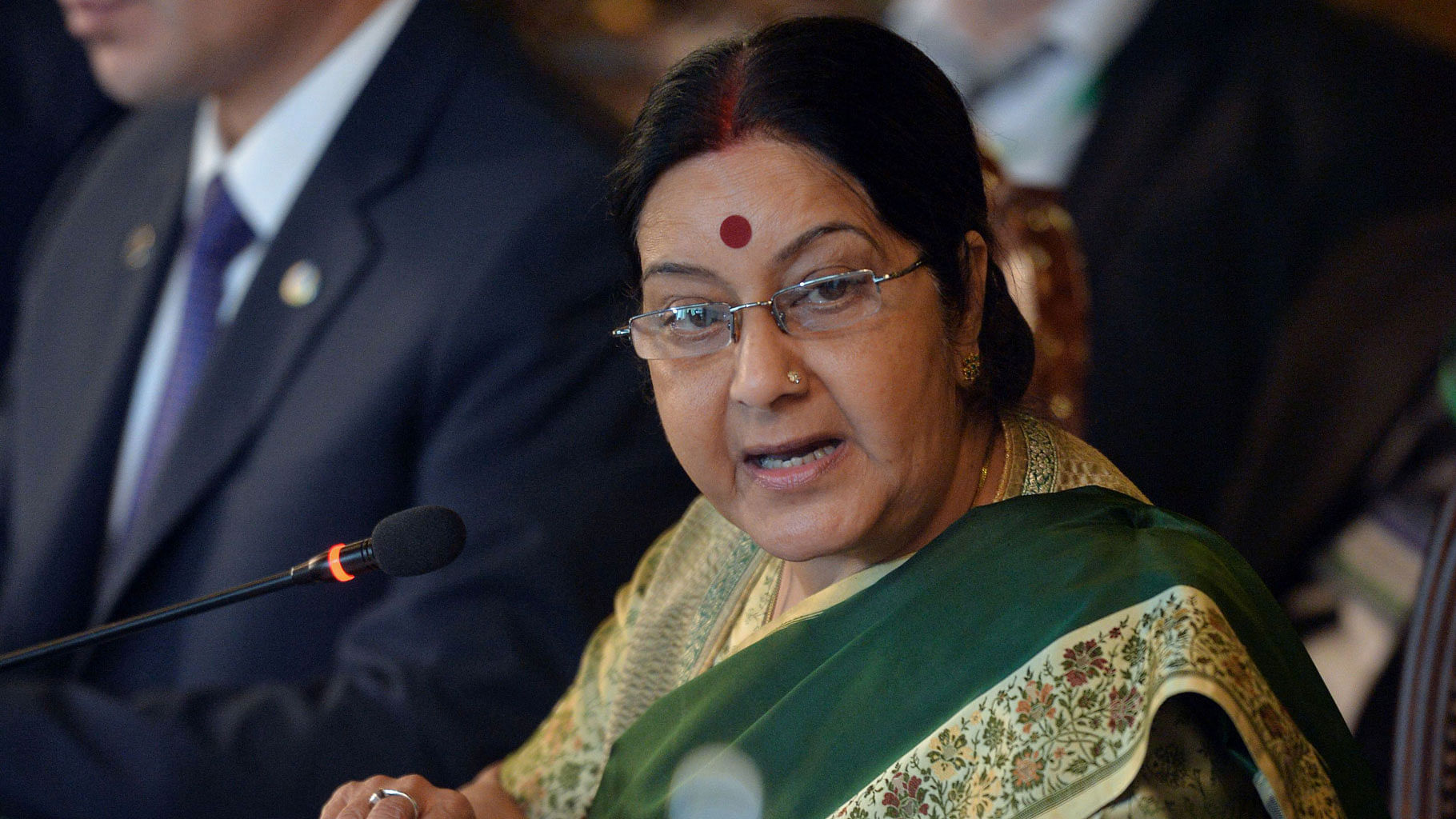 External Affairs Minister Sushma Swaraj at the Heart of Asia conference in Islamabad, Pakistan on Wednesday, December 9, 2015. (Photo: AP)