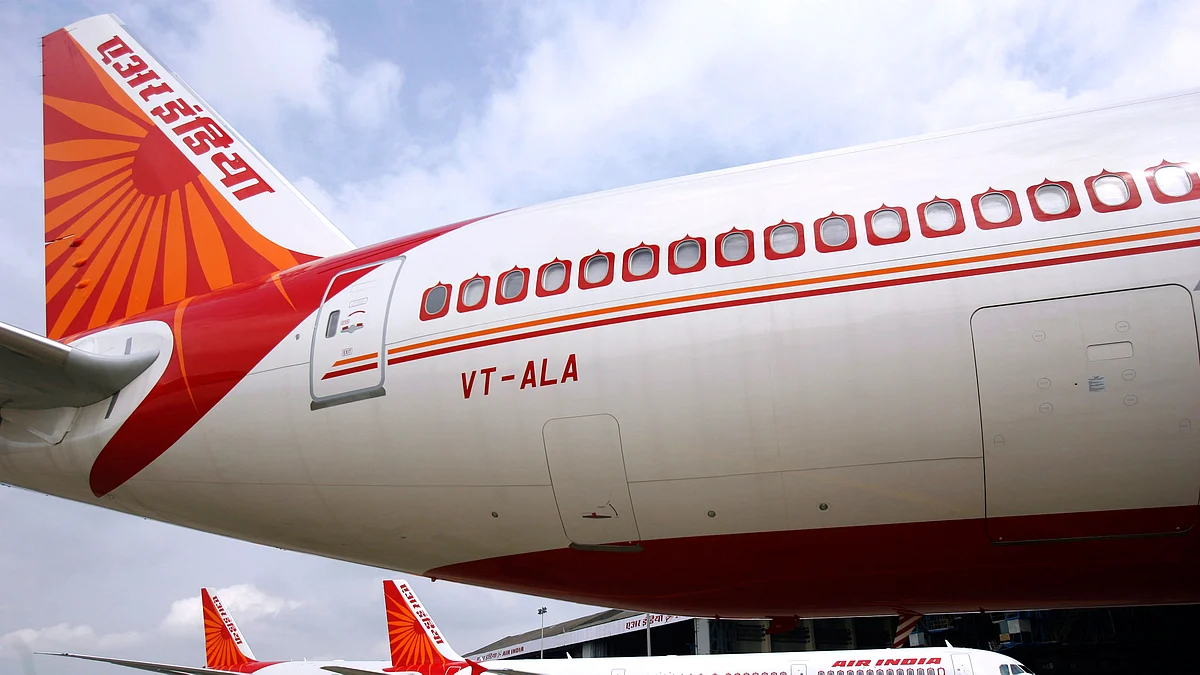 An Air India plane parked at an airport. Photo used for representational purposes. (Photo: Reuters)
