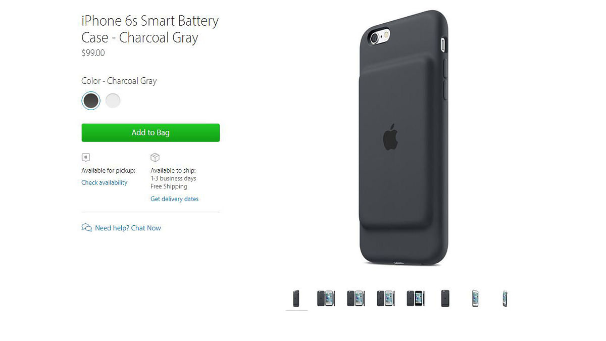 Apple is looking to eat into the accessory market by launching its own-branded phone case with built-in battery.