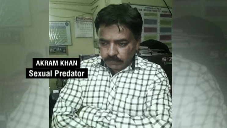 A 46-year-old man, Mohammad Akram Khan, was caught molesting a 4-year-old girl on CCTV camera.