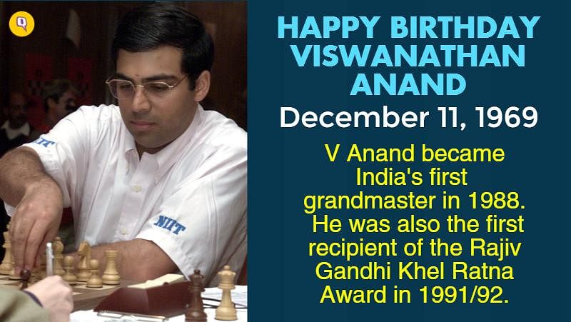  Viswanathan Anand, who is regarded as one of the greatest chess players of all time turns 46 today.