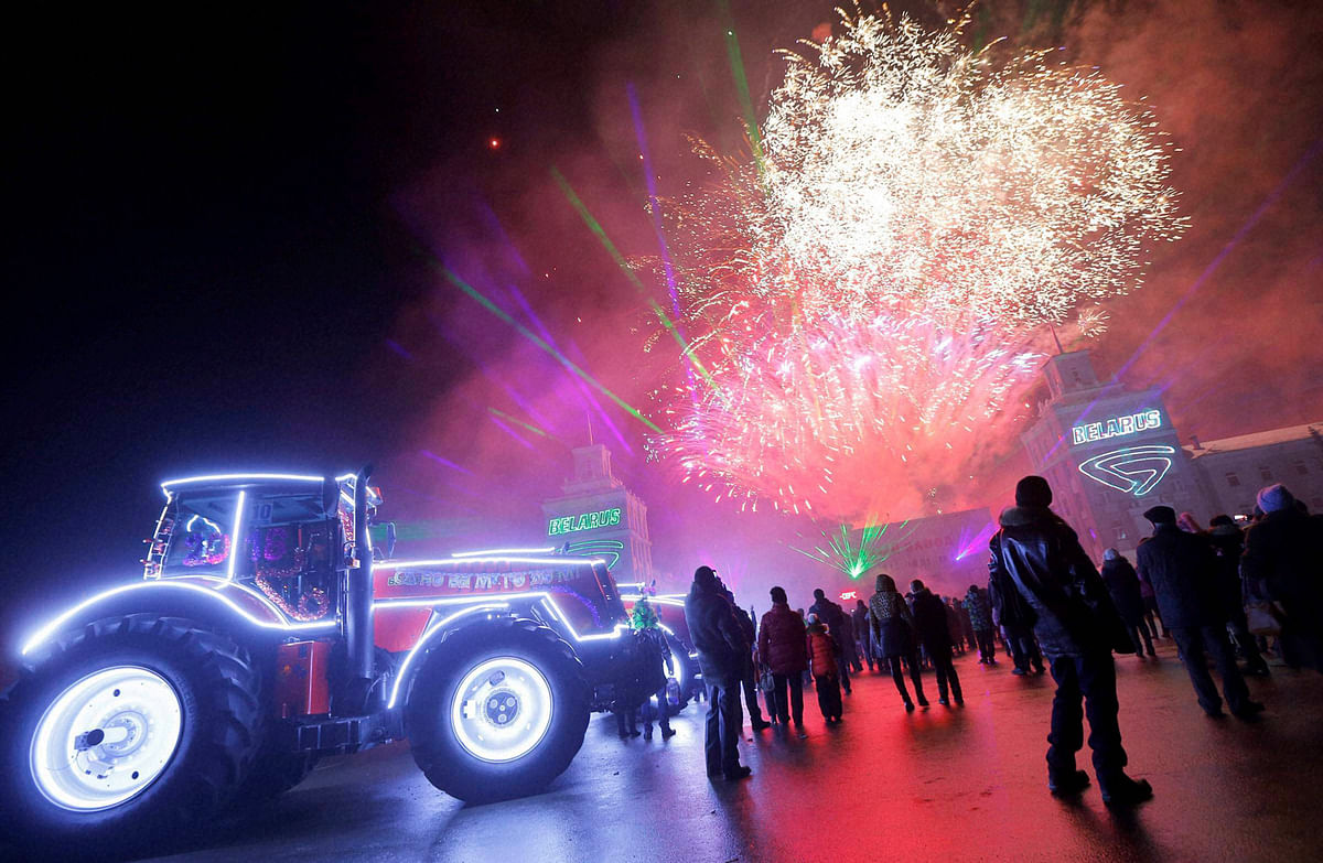 Here’s a look at the new year celebrations from across the world. 