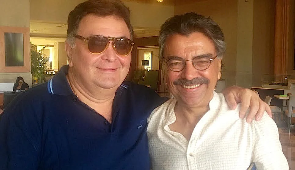 Rishi Kapoor with Khalid Mohamed