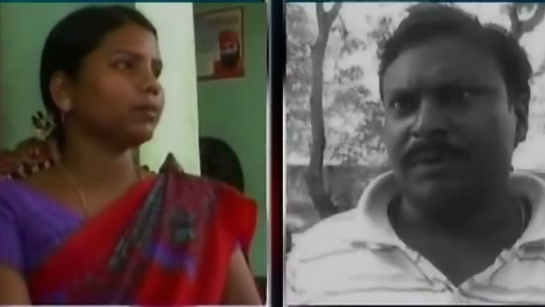 Awadesh Mandal (right), husband of JD(U) MLA Bima Bharti (left) escaped from prison. Speculations are rife that Bharti assisted in Mandal’s escape.  (Photo: screengrab from YouTube) 