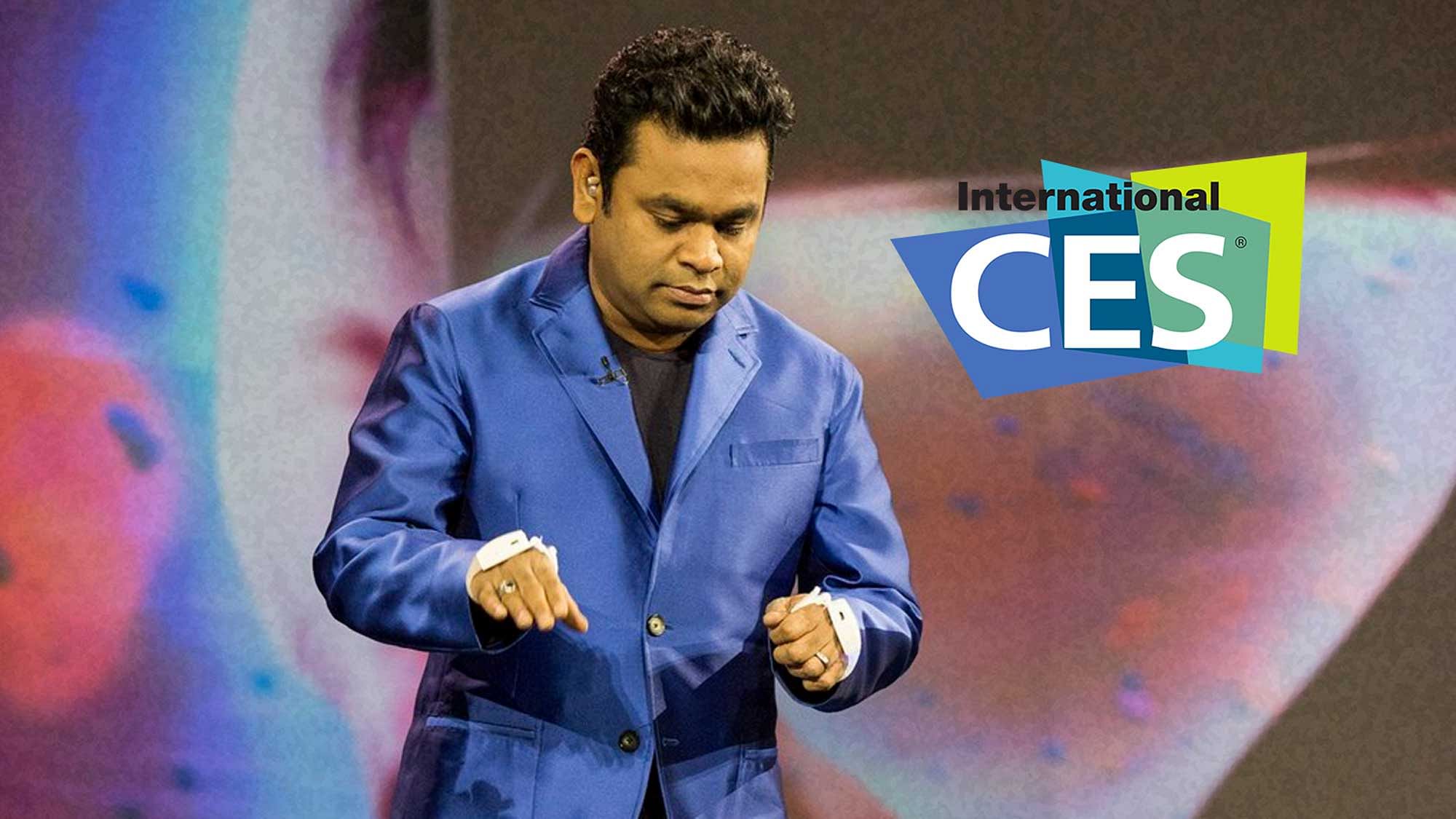 AR Rahman at Intel’s Announcement at CES 2016. (Photo Courtesy: <a href="https://twitter.com/intel">Intel</a>)