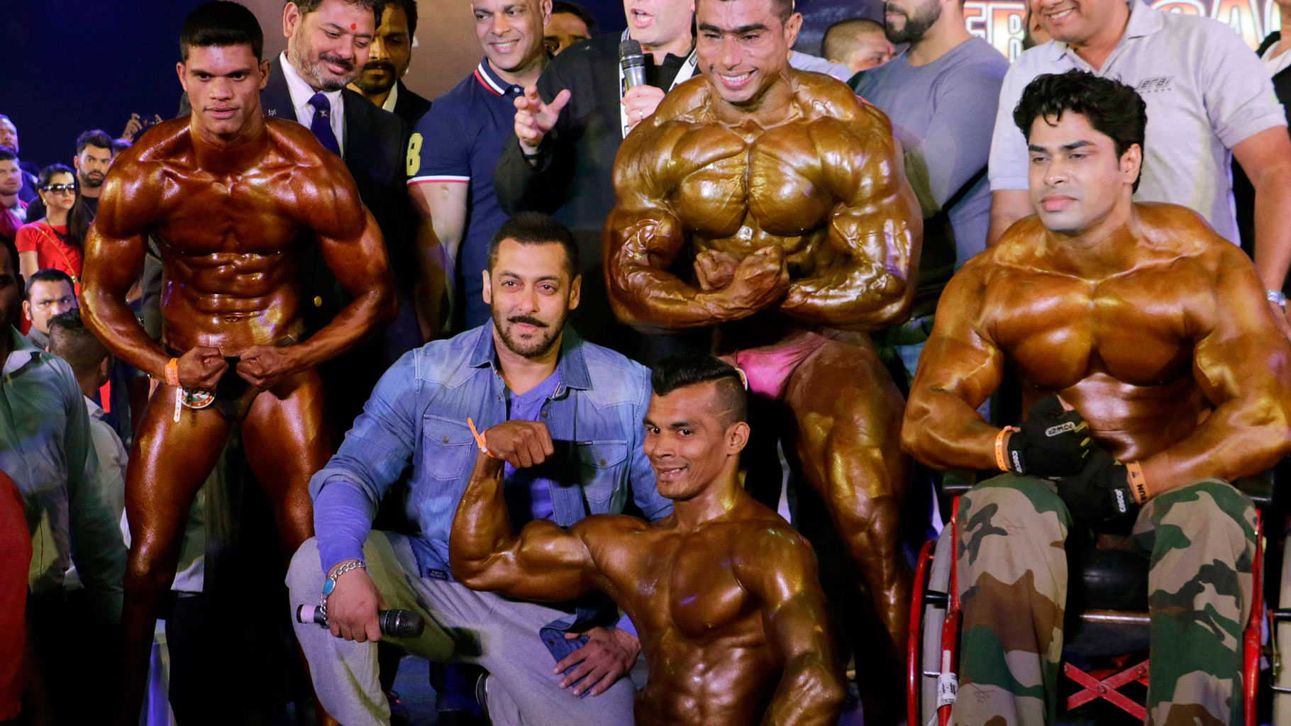 In Pics: Salman Khan Adds Muscle to a Body Building Championship