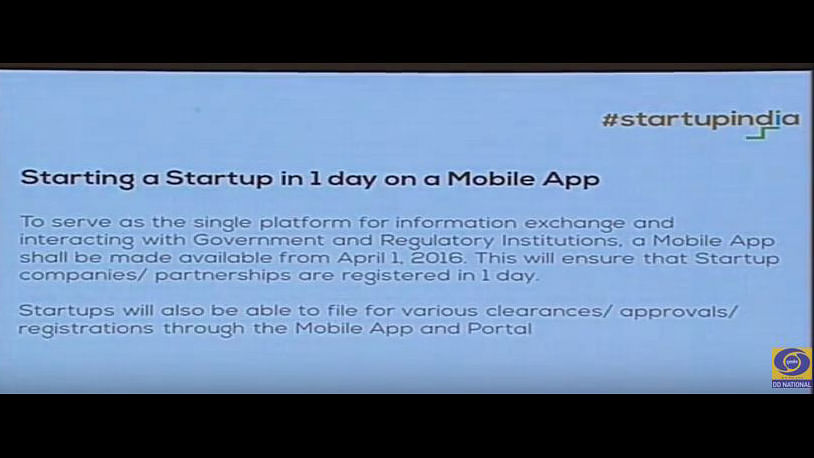 Get the latest updates from the Startup India event.