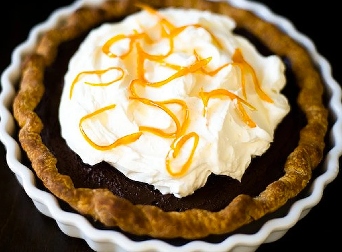 Oranges add a very distinct exotic flavour which packs quite a punch. (Photo Courtesy: <a href="http://sweets.seriouseats.com/2011/12/pie-of-the-week-dark-chocolate-orange-pie.html">sweets.seriouseats.com</a>)