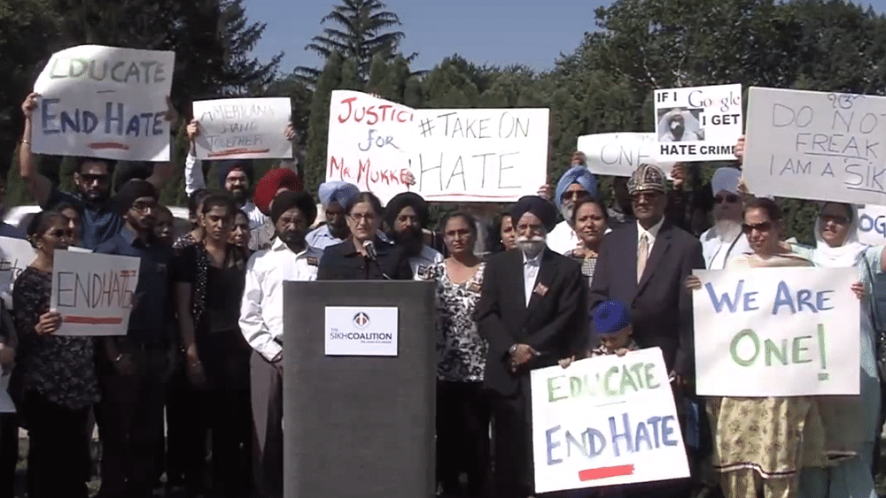  Sikh Coalition in Chicago protesting against hate crimes directed towards Sikhs. Image used for representational purposes.