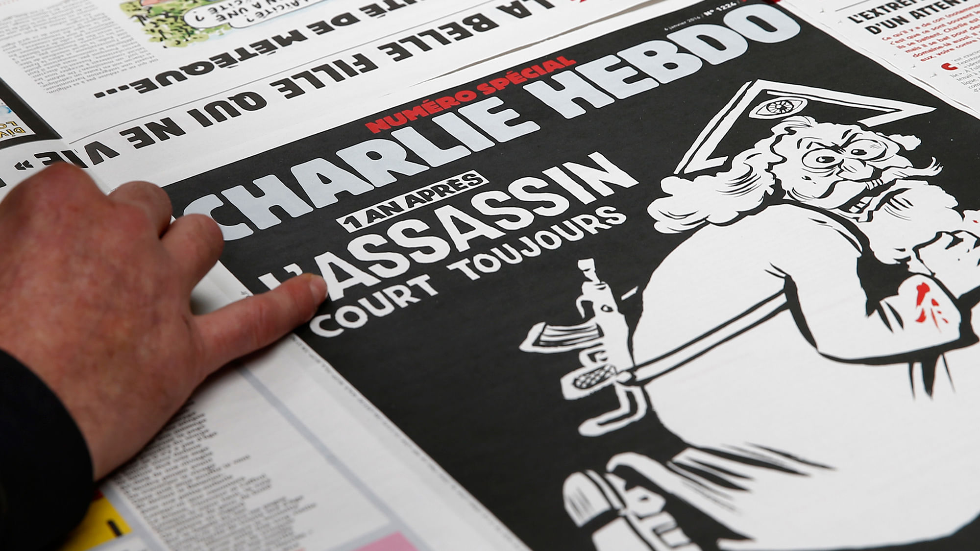 Special edition of Charlie Hebdo marking the one year anniversary of the 7 January attack. (Photo: Reuters)