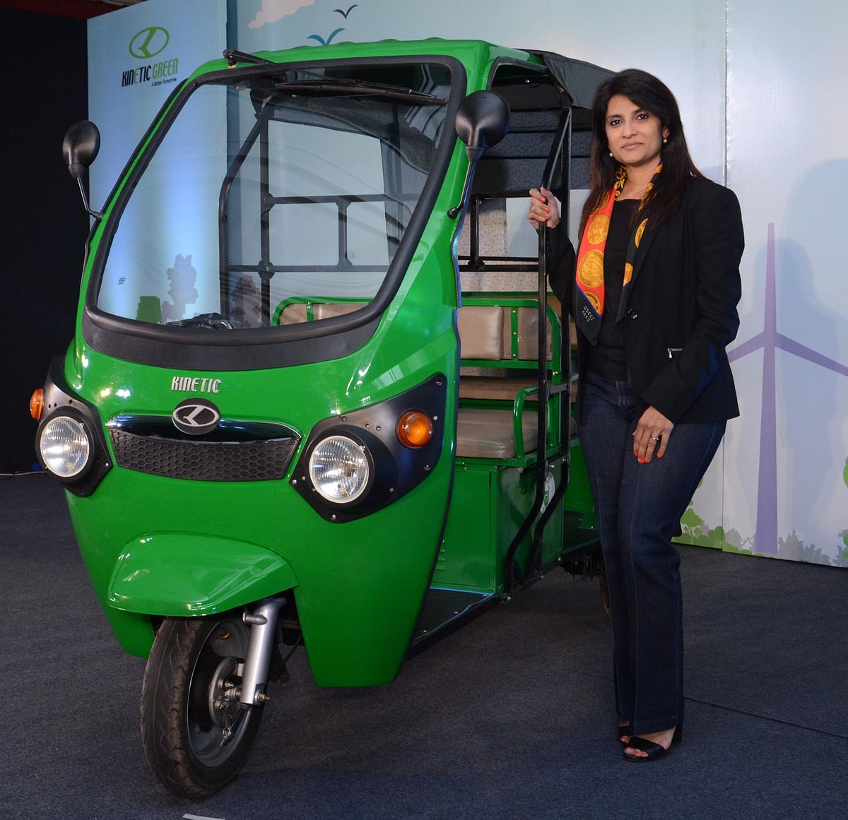 Kinetic’s electric three-wheeler comes at a time when pollution is a mounting concern.