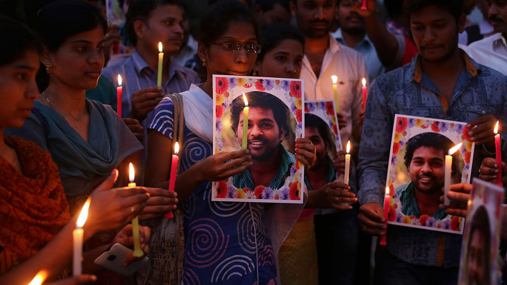 Vemula’s suicide has triggered a wave of protests by students. (Photo: AP)