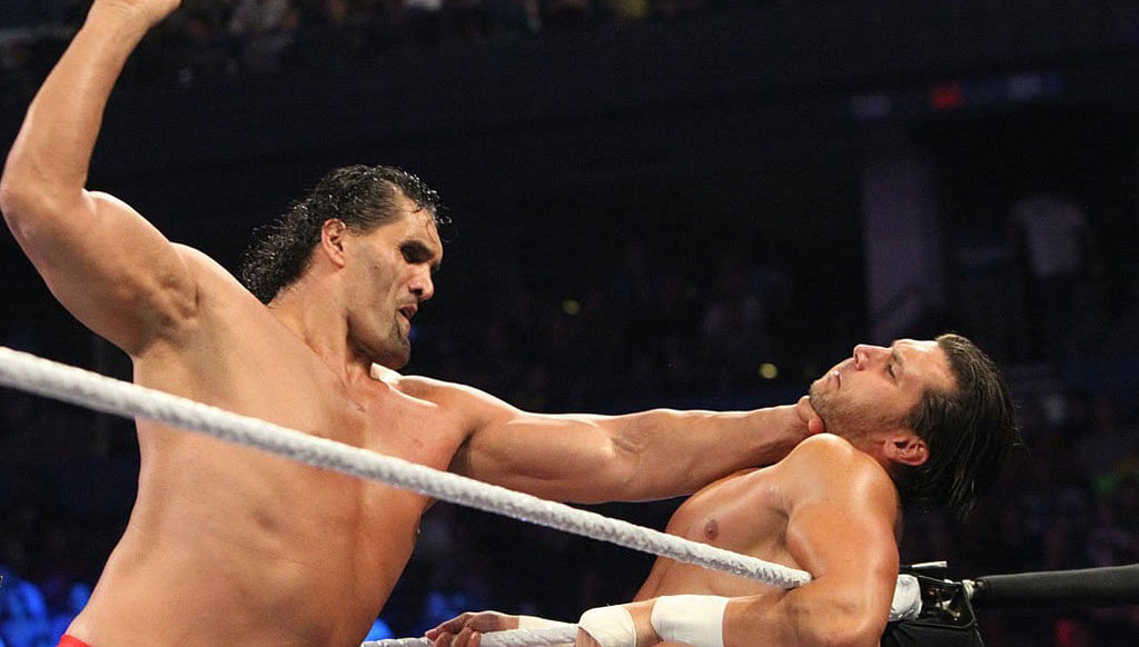 wwe khali fight