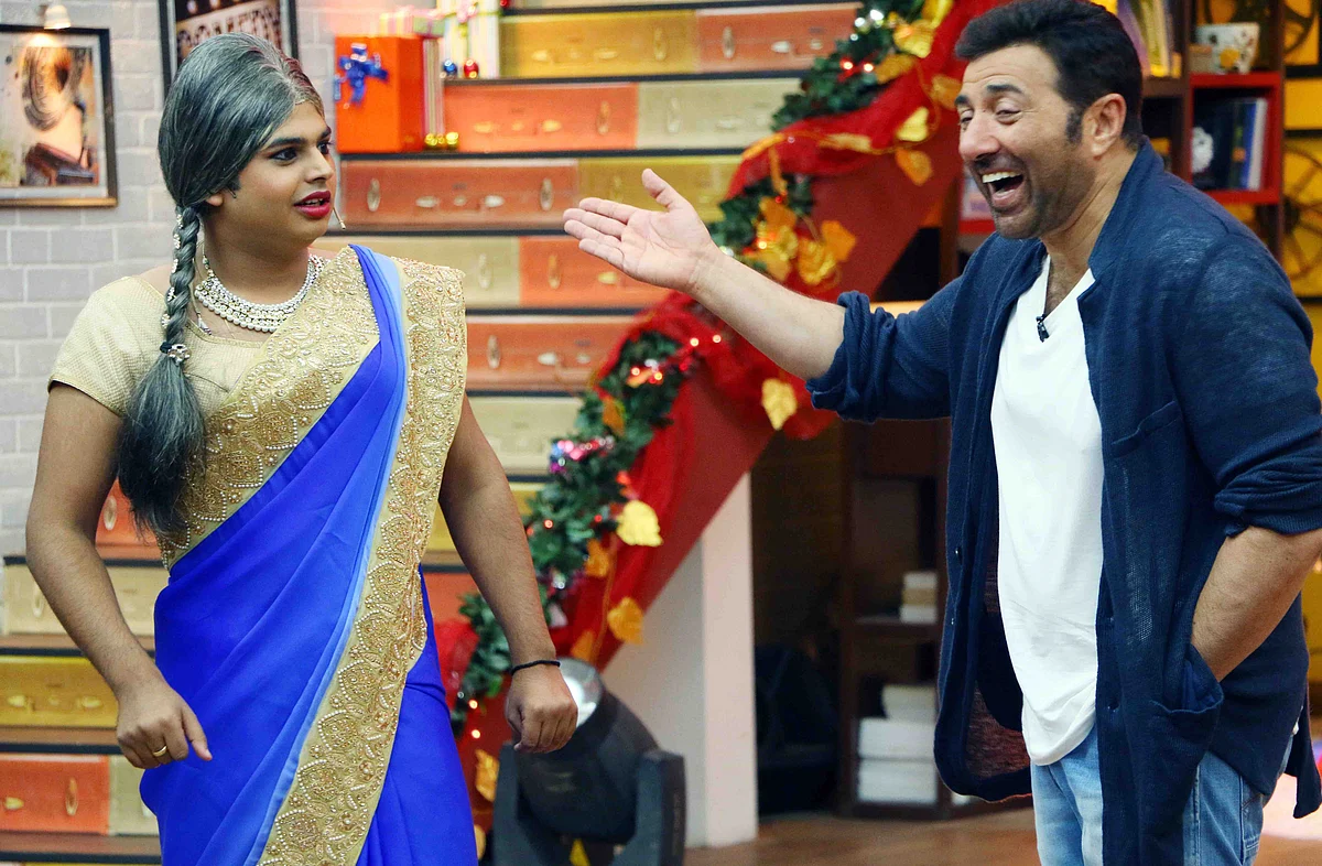 The usually media shy Sunny Deol has changed with the times. Here the actor appears on a TV show to promote his new film (Photo: Yogen Shah)