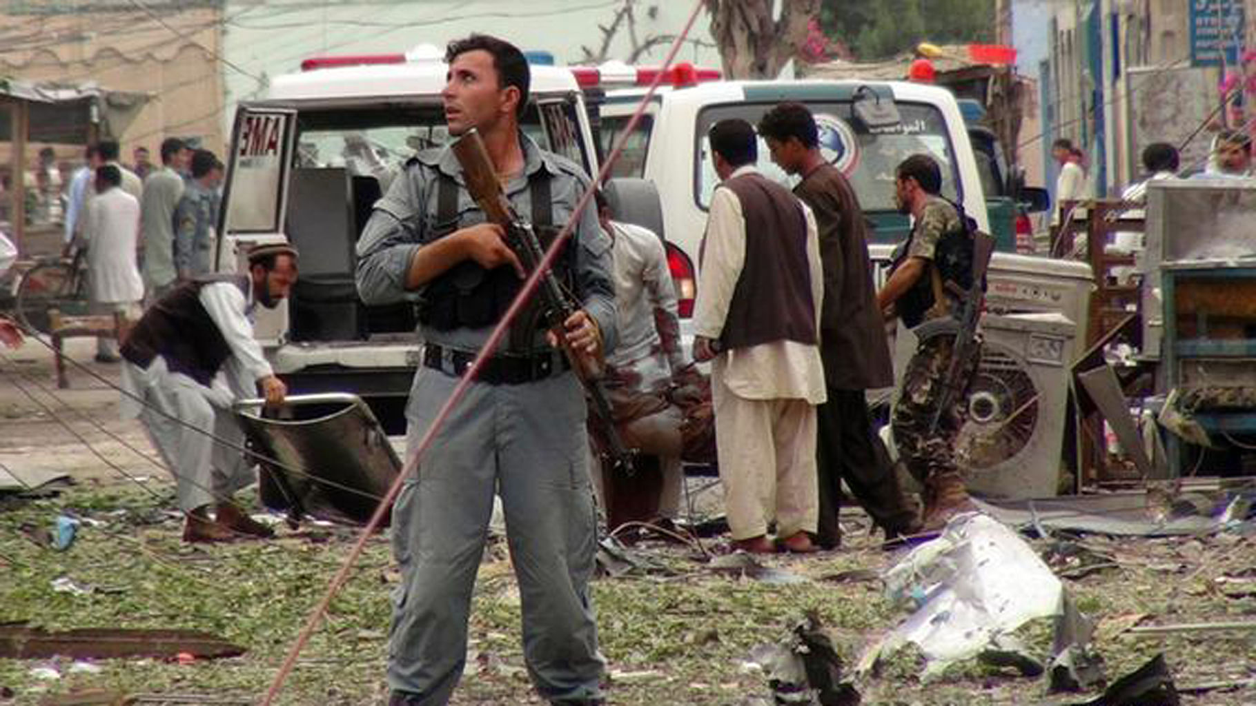 File image of the bomb blast near the Indian consulate in the eastern Afghan city of Jalalabad in 2013 (Photo: AP)