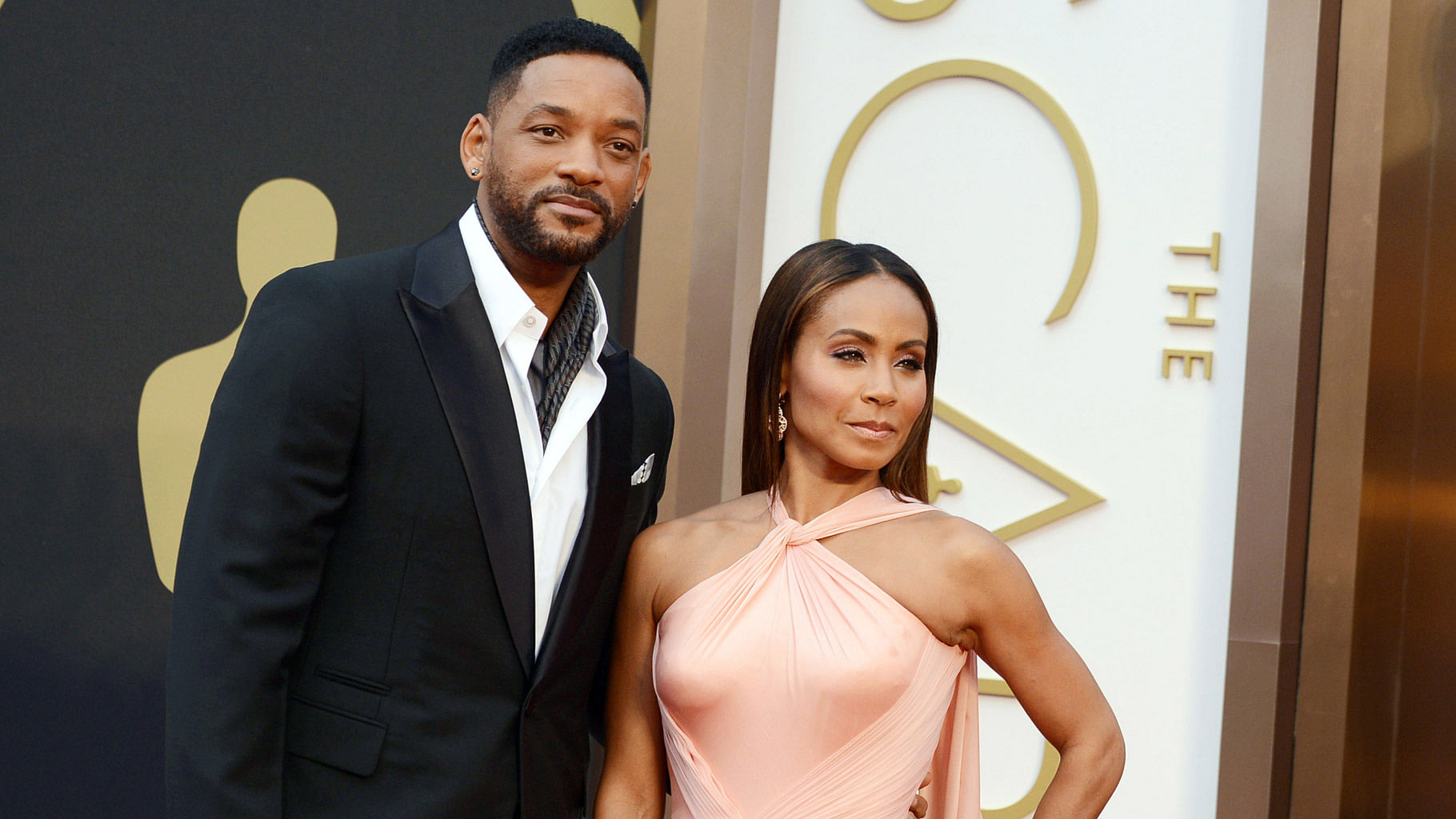 <div class="paragraphs"><p>Will Smith with wife Jada Pinkett-Smith during the 2014 Oscars.</p></div>