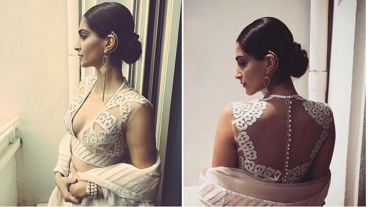Sonam Kapoor shows us how fashionable the ear cuff can look. (Photo Courtesy: Pinterest)