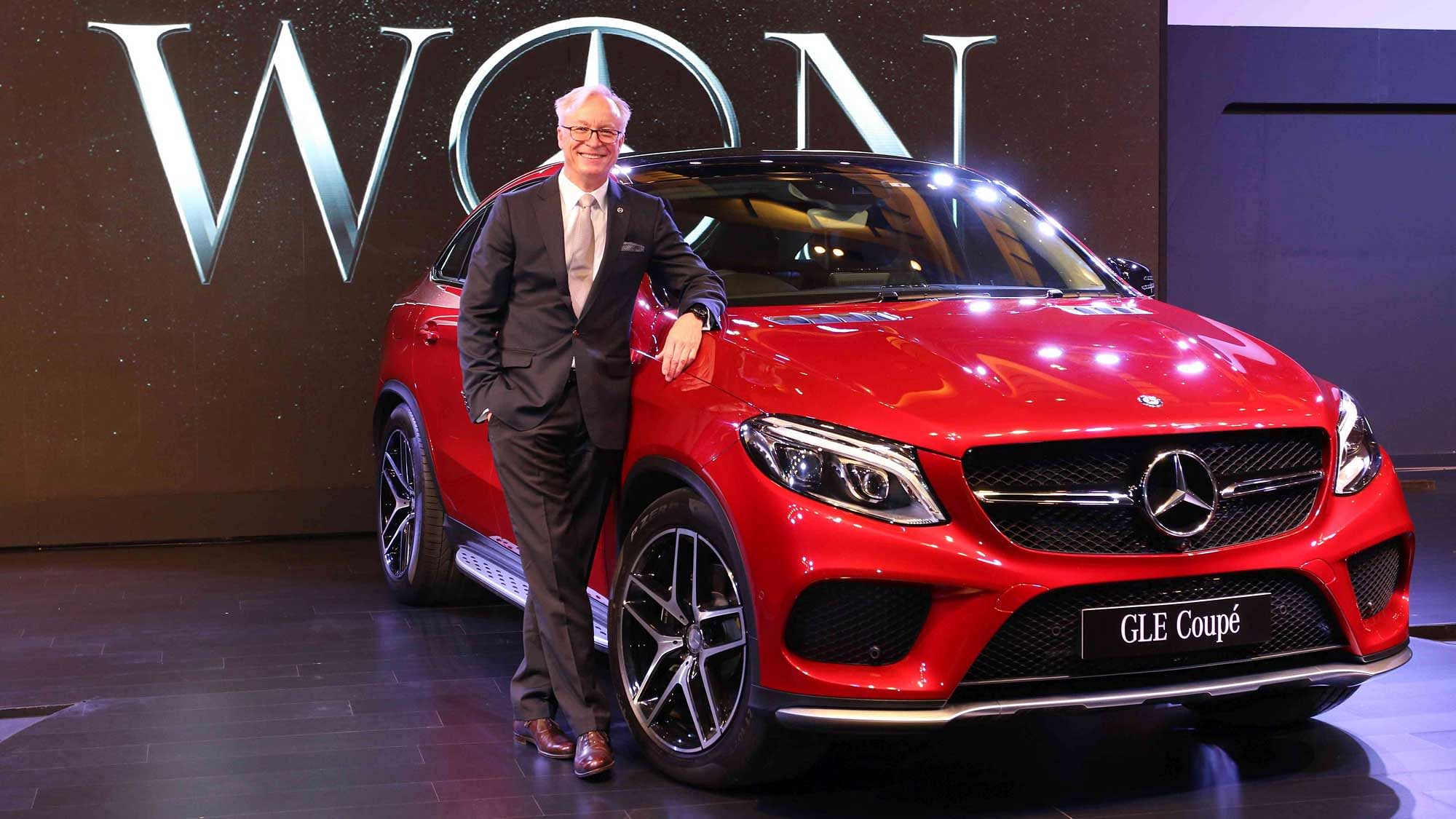 Roland Folger, Managing Director  &amp; CEO of Mercedes-Benz India at the launch of GLE 450 AMG Coupe. (Photo: Mercedes-Benz) 