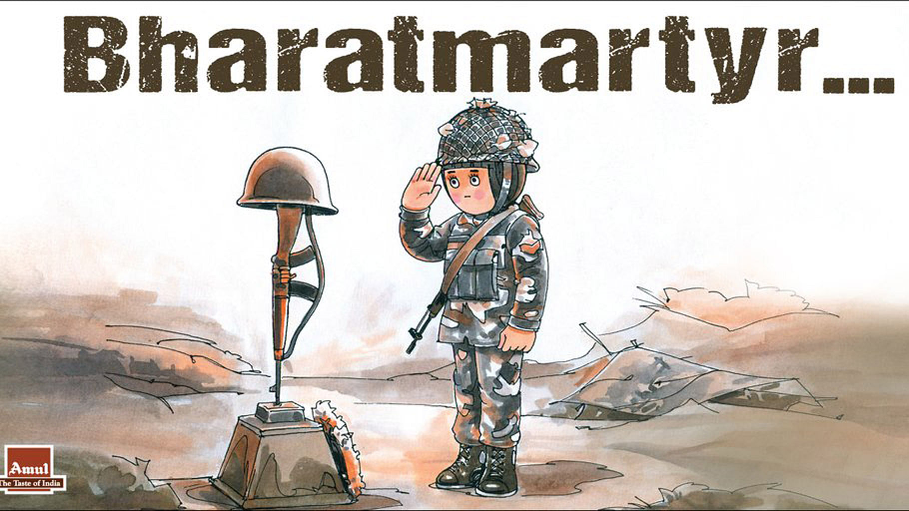 Amul pays tribute to the Pathankot martyrs (Photo: <a href="https://twitter.com/Amul_Coop">@Amul_Coop</a>/Twitter)
