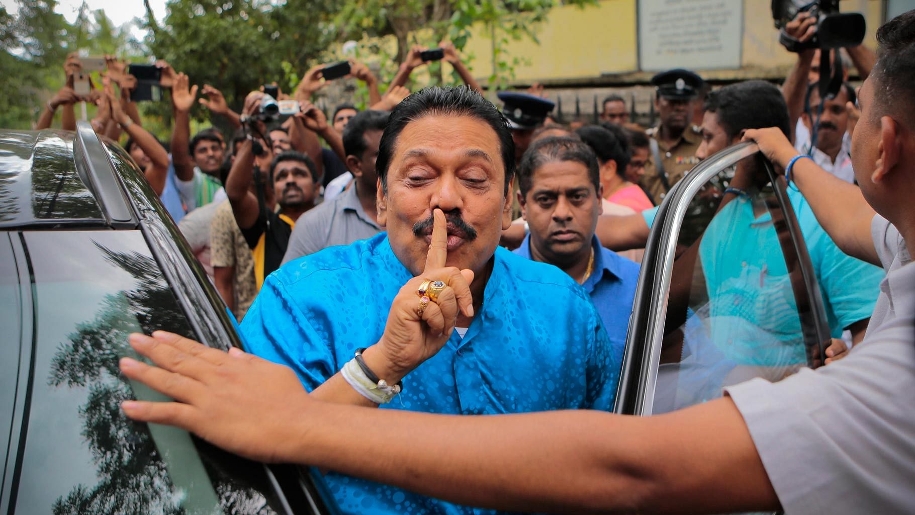 Former Sri Lankar PM Mahinda Rajapaksa. (Photo: AP)