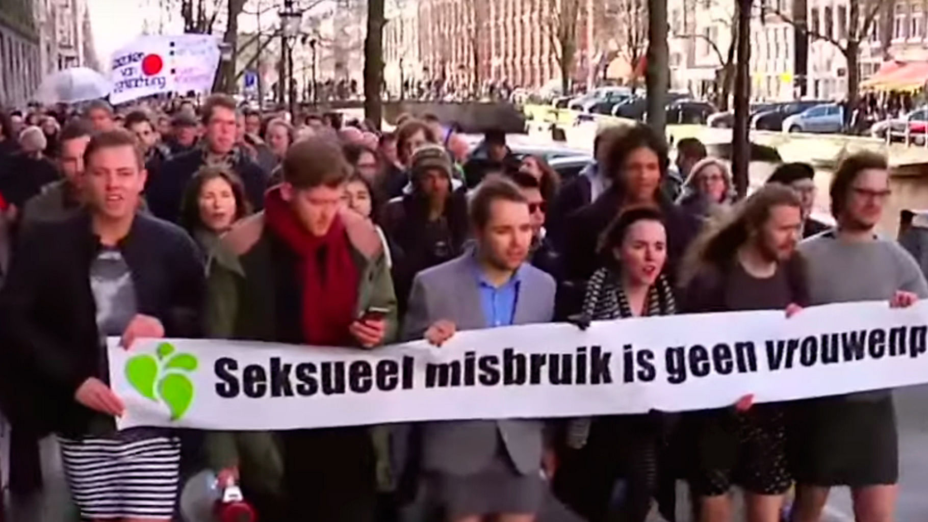 The rally in Amsterdam. (Photo courtesy: Youtube screenshot)