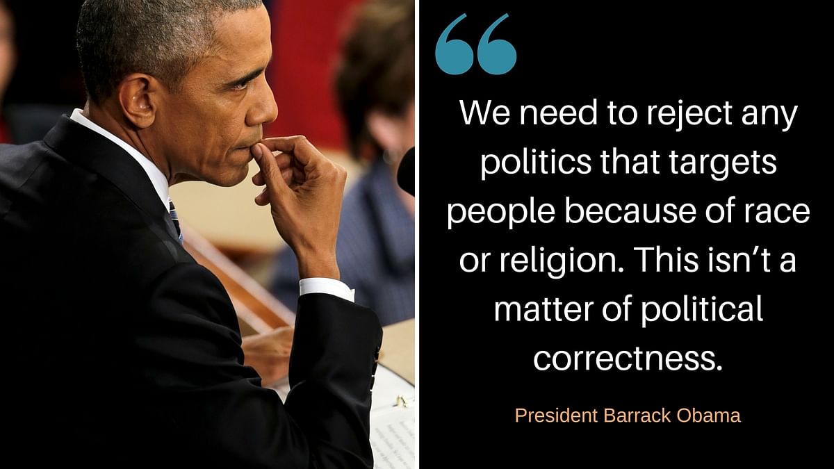 Both President Obama and Gov Haley took a rebuke on Donald Trump during the State of the Union speech.
