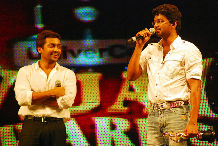 Tamil actors Vijay and Suriya remain close friends despite having several box office clashes. 
