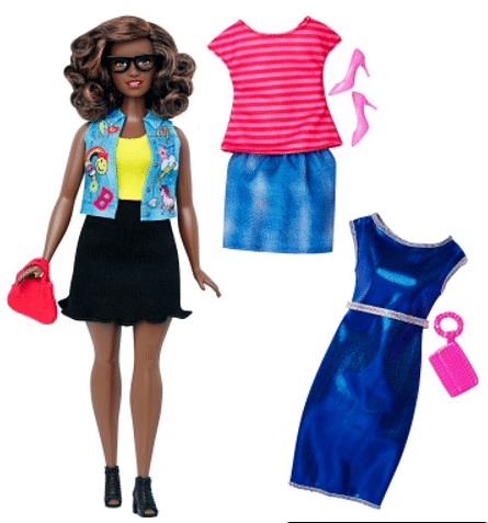Mattel’s new  Barbie dolls are available in a range of skin and hair types as well as curvy, petite and tall builds.
