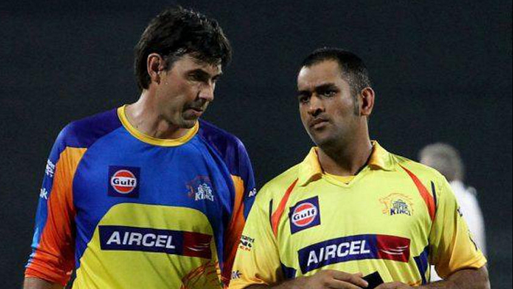 Stephen Fleming (left) and MS Dhoni (right). (Photo Courtesy: PTI)