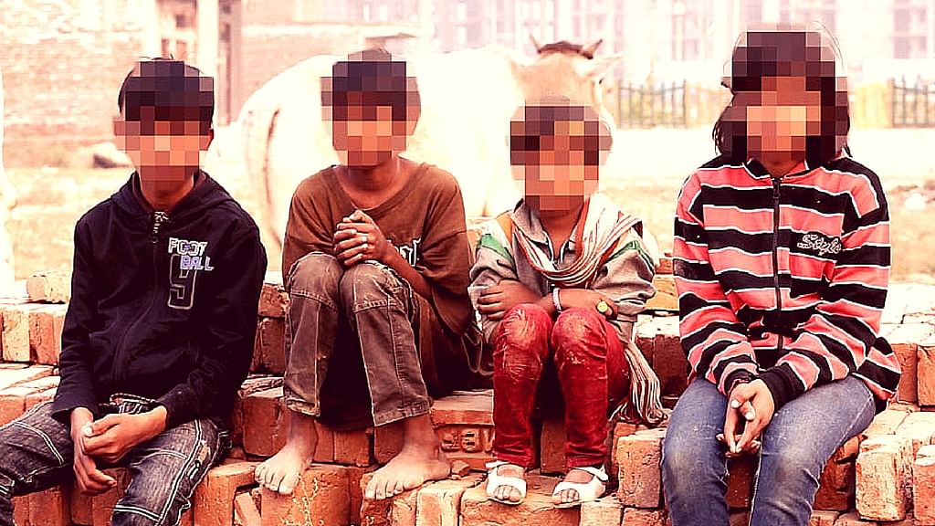 Suraj, Rohan, Prapti and Jyoti were among the 30 children rescued from the two illegal shelter homes in Greater Noida and Meerut. (Photo: <b>The Quint</b>)