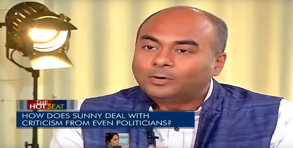 Bhupendra Chaubey has come under severe criticism for his interview of Sunny Leone. (Photo: Youtube Screenshot)