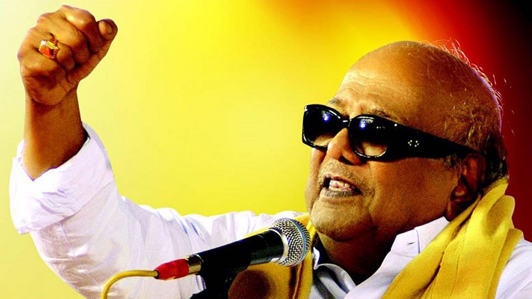 DMK chief M Karunanidhi.&nbsp;(Photo Courtesy: The News Minute)