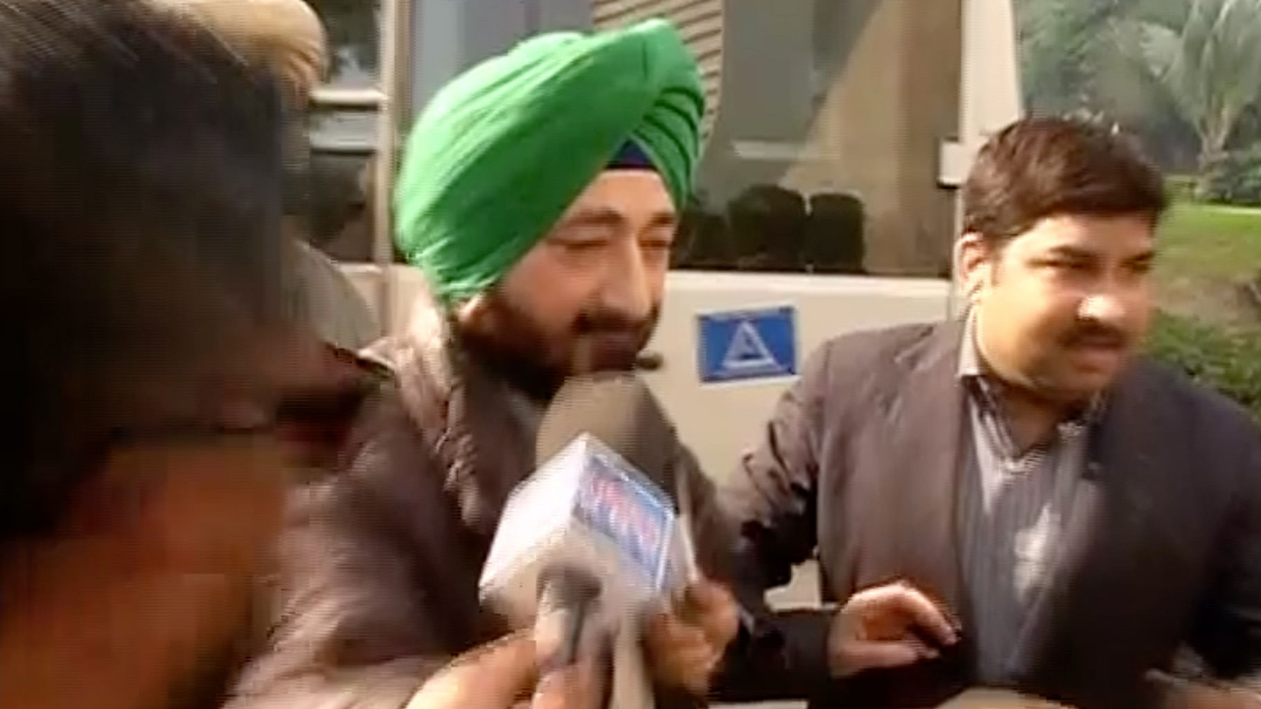 Gurdaspur SP Salwinder Singh was questioned as part of the investigation into the attack on the Pathankot air base . (Photo: ANI screengrab)