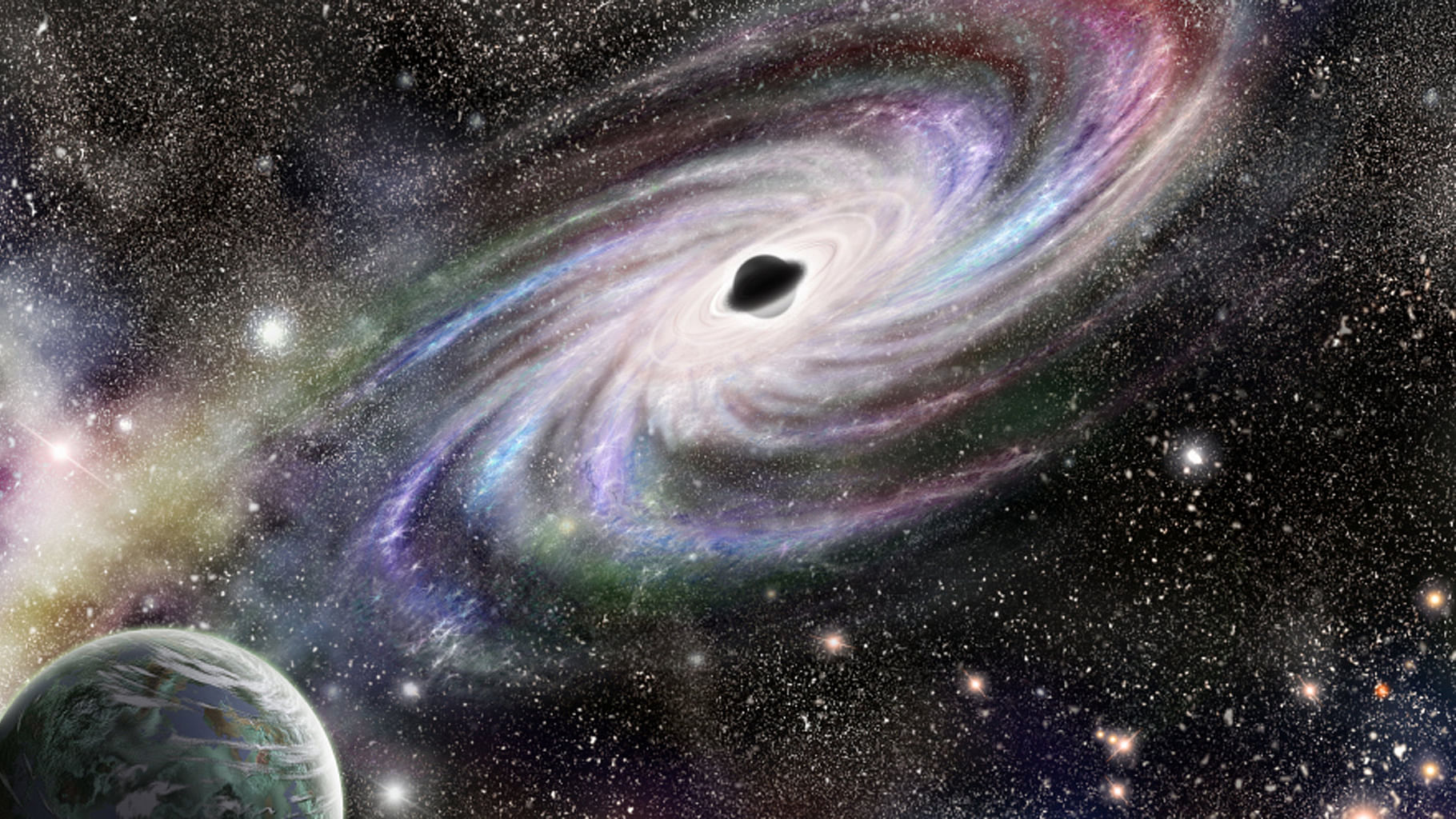 Artificial representation of a blackhole. (Photo: iStockphoto)