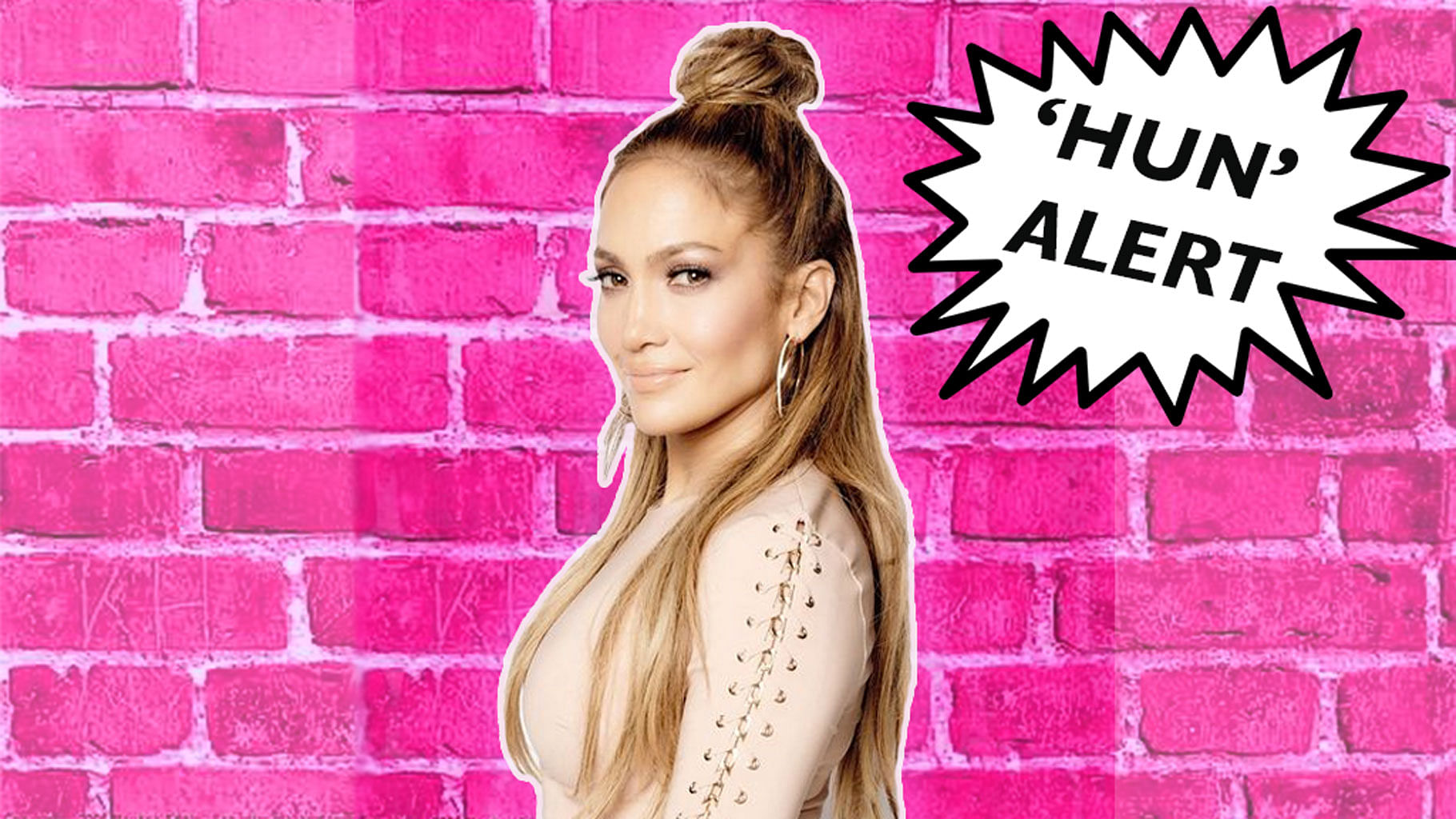 Can you rock the hun aka half bun, quite like Jennifer Lopez? (Photo: Pinterest, altered by The Quint)