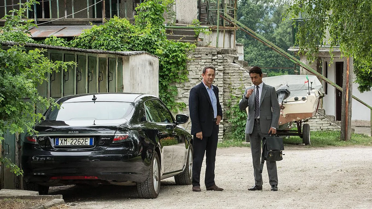 Tom Hanks and Irrfan Khan on the sets of their upcoming Hollywood film <i>Inferno.</i>