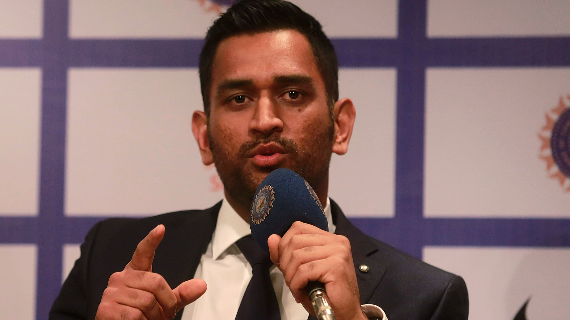 India’s captain Mahendra Singh Dhoni speaks during a press conference ahead of the team’s departure for the limited-overs cricket tour of Australia, in Mumbai. (Photo: AP)