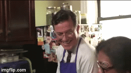 While learning the art of cooking, Colbert showed off his Bollywood dance moves with Yamini Joshi. 