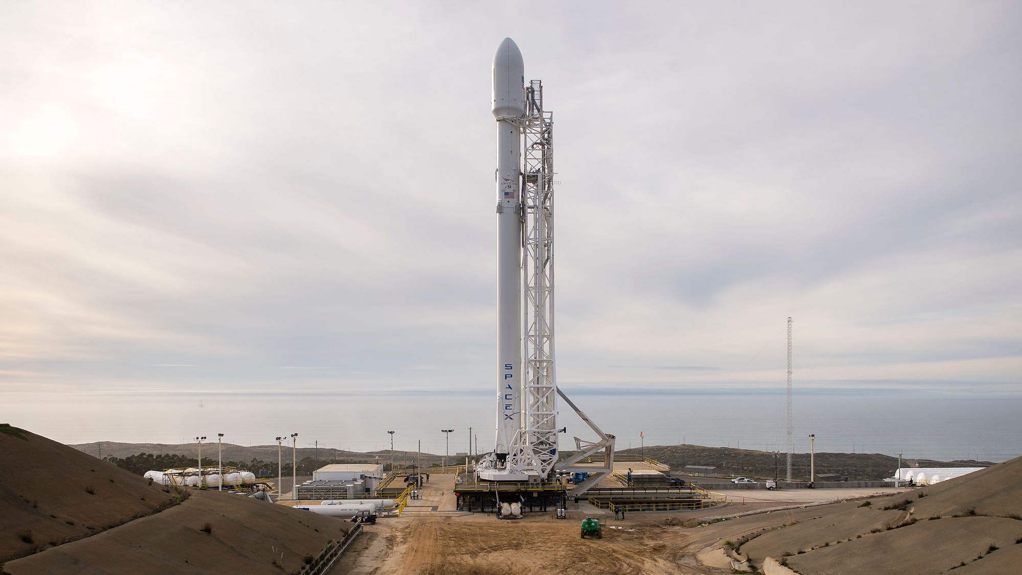 The SpaceX Falcon 9 rocket.&nbsp;